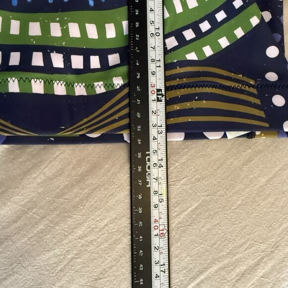 Loony Legs London Printed Sports Bra XL Blue Green Ethno Pop Stretchy Support - Picture 8 of 9